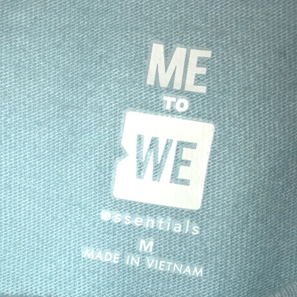 Blue T-shirt with white design - Picture 3 of 4